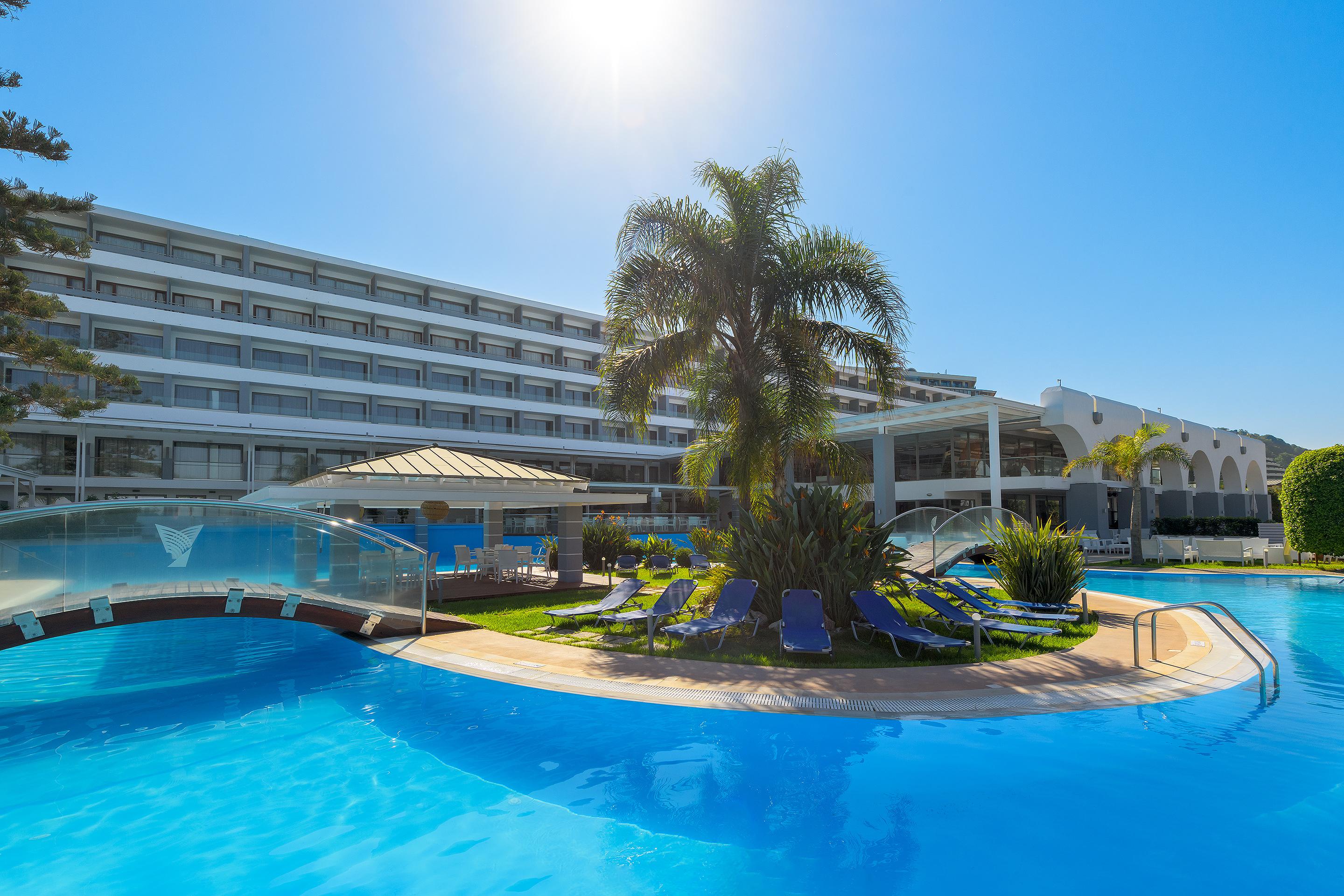 Oceanis Beach Hotel Иксиа Экстерьер фото
