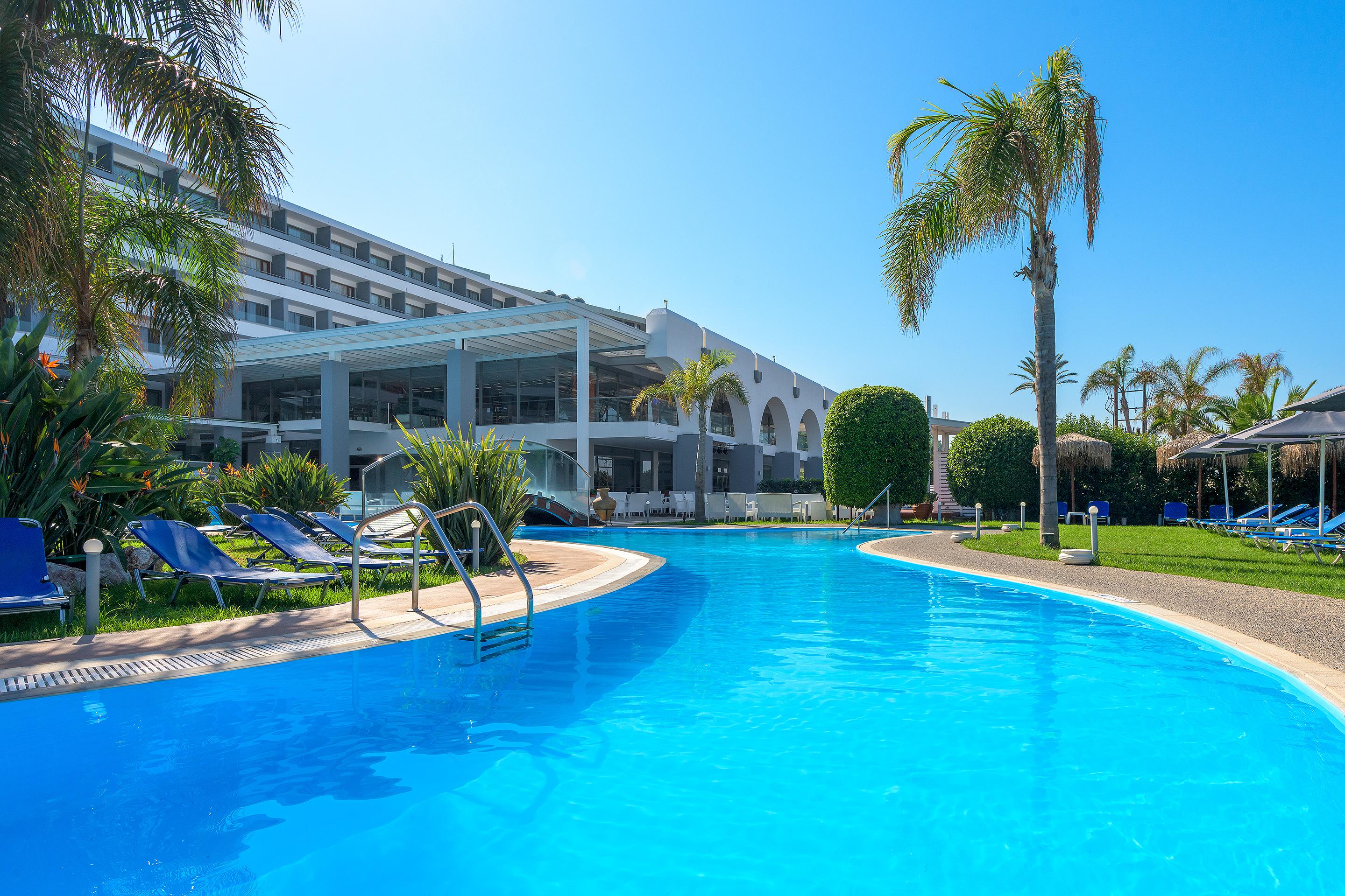 Oceanis Beach Hotel Иксиа Экстерьер фото