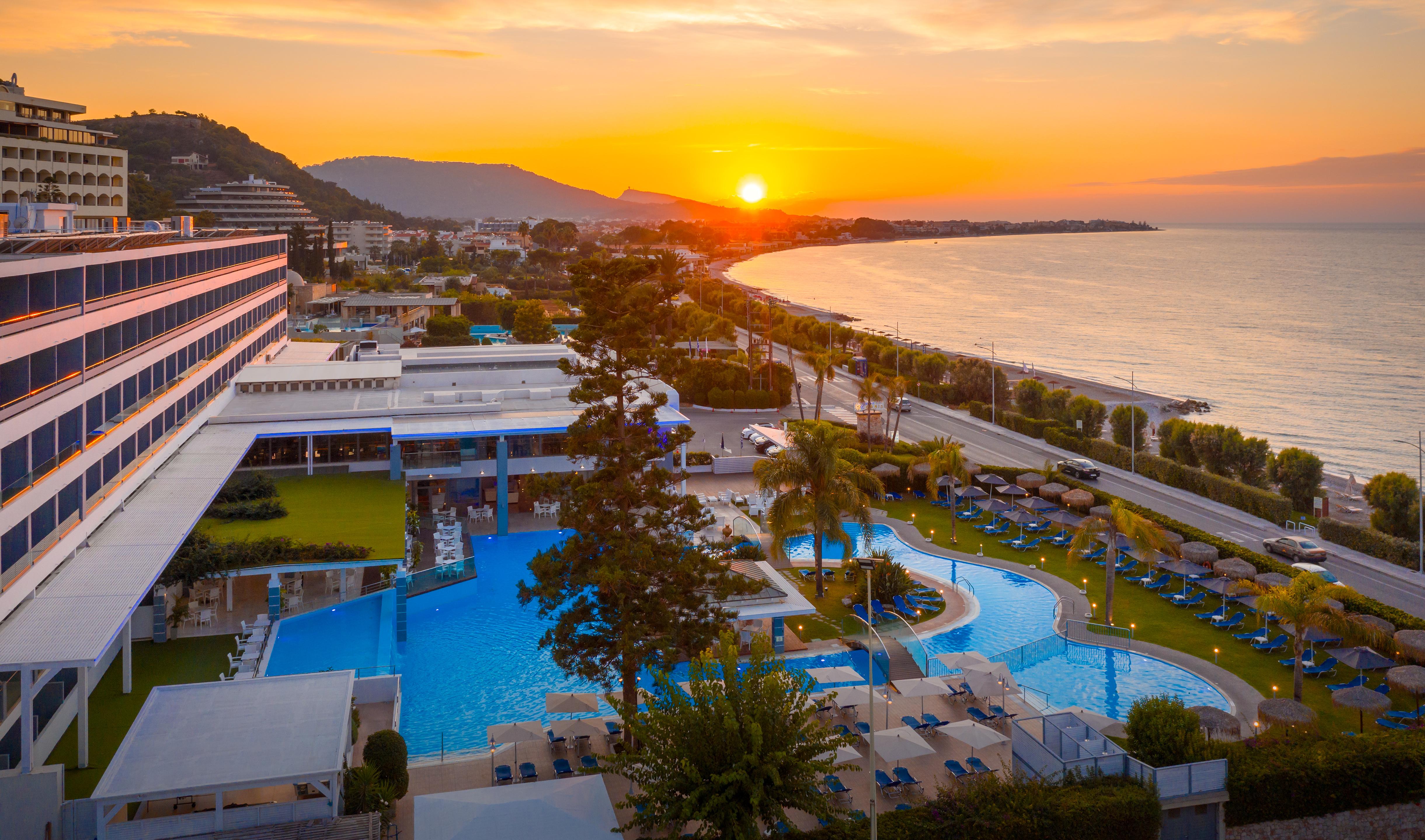 Oceanis Beach Hotel Иксиа Экстерьер фото